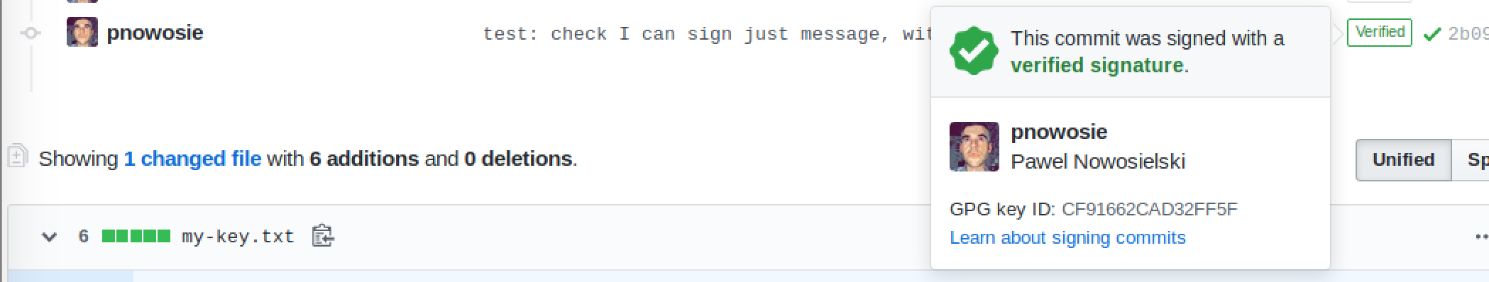 GitHub screen
